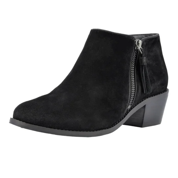 Vionic Shoes Vionic Womens Joy Serena Black Suede Ankle Boots